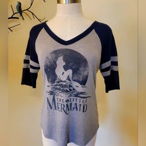 Disney Little Mermaid Baseball Tee 3/4 sleeves